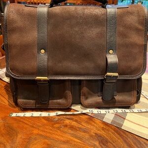 Classic Brown Leather Briefcase
